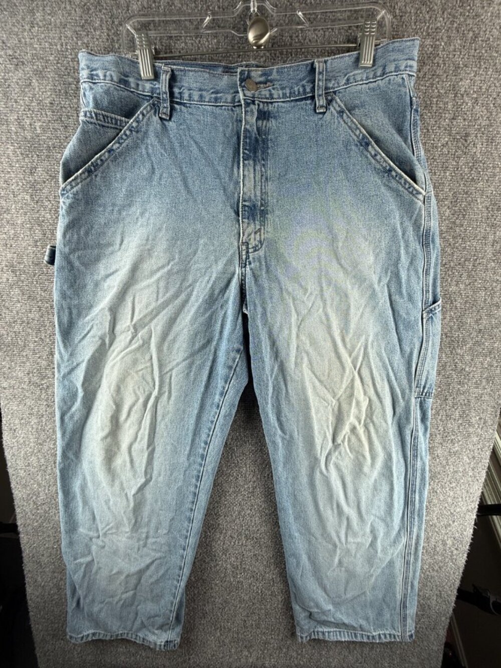 VTG Levis Silvertab Denim Carpenter Jeans Painter Blue Cotton Faded ACTL 34x29